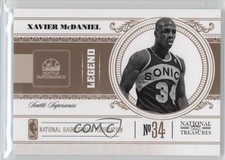 2010-11 Playoff National Treasures Legend 56/99 Xavier McDaniel #153 2a8