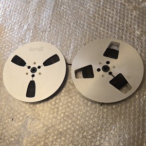 LOT of 2 METAL Take Up Reels(Scotch & Meister) For your Reel to Reel tape 7"
