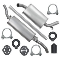 Auspuff SchalldäMpferset FüR VW Golf 2 II FließHeck 1.0, 1.3, 1.6 (1985-07/1992)