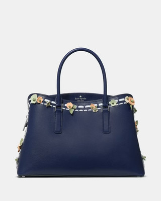 Kate Spade NWT Thompson Street Floral Satchel - Parisian Navy