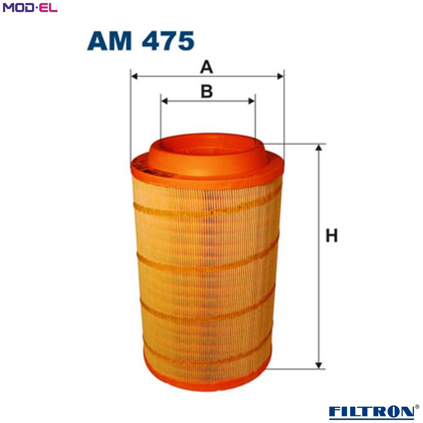 AIR FILTER AM 475 FOR NISSAN ISB4.5 4.5L 4cyl ATLEON