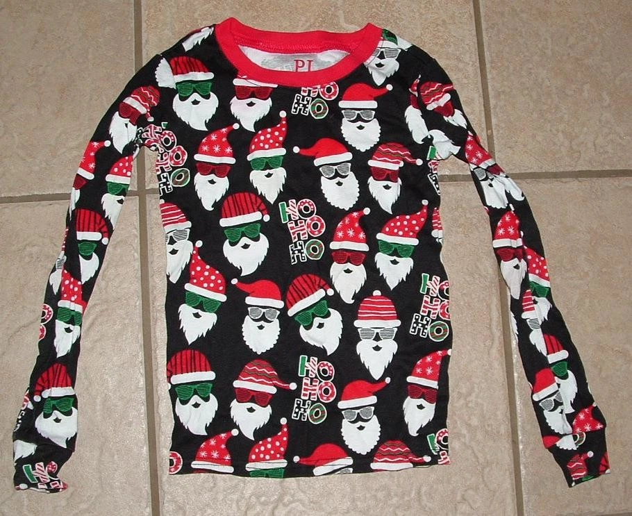 Conjunto de pijama unissex tamanho 7 Natal feriado 'SANTA CLAUS' ajuste confortável 2 peças lounge - Imagem 2 de 3