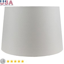 Beige Hardback Drum Shade Neutral Linen Fabric Lamp Shade Easy Fit Design New