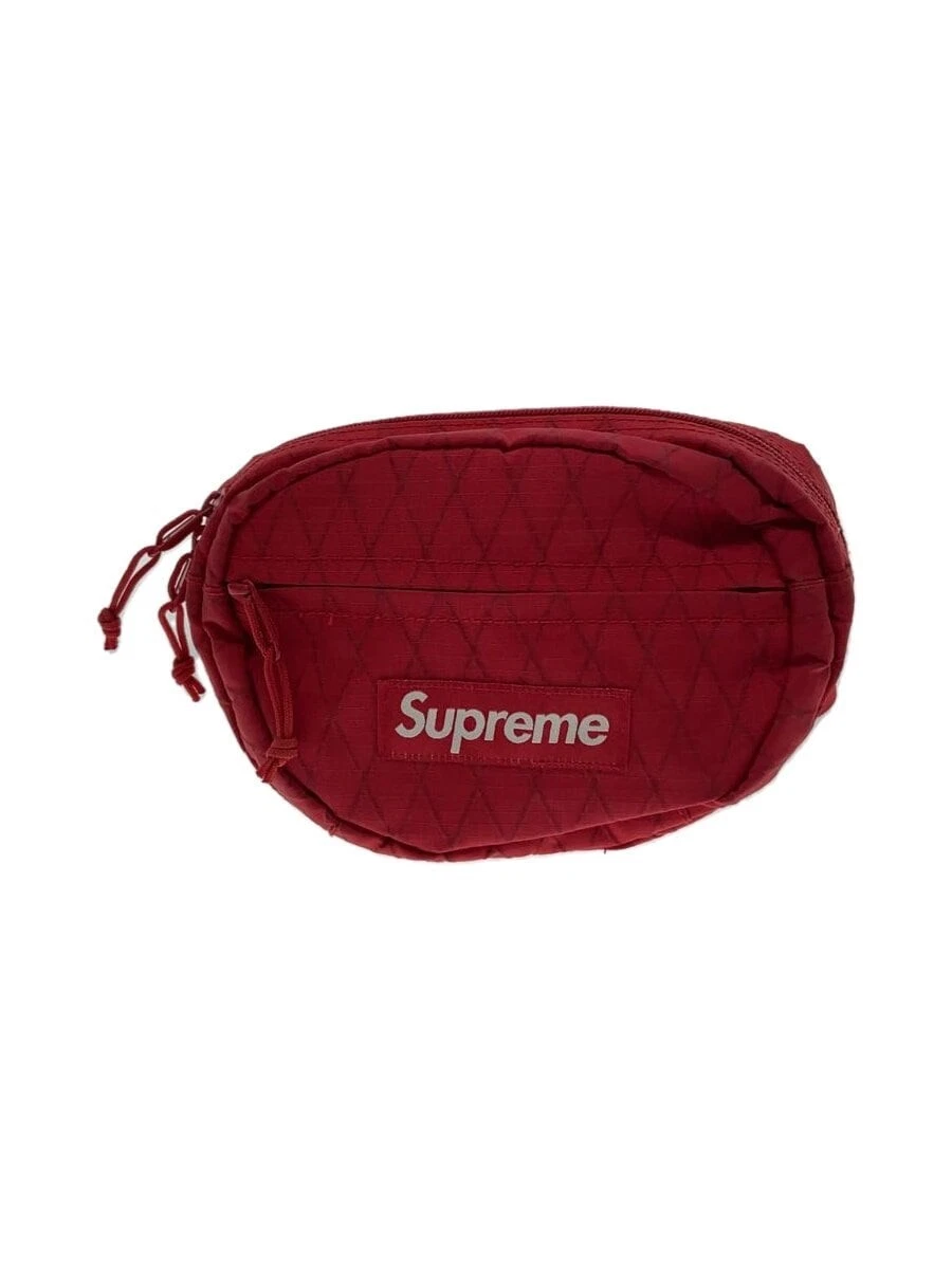 Sac taille Supreme 18FW nylon rouge