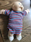Vintage Bald Cabbage Patch Doll Blue Eyes Closed Mouth Buck Tooth 2 Dimples*****