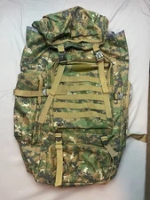 Large Camping Backpack Waterproof Hiking Military Camo Travel Tactical Bag NEW
