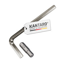 2-tlg. Zaunmontage Set HEX 5,5mm Innensechskant Schl&uuml;ssel + 6knt Sechskant Bit