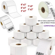 Direct Thermal Shipping Labels Address Mailing Barcode Stickers for Rollo Zebra