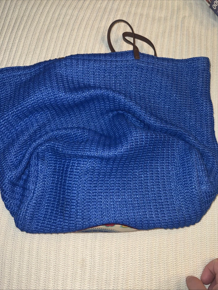 Большая сумка-тоут Vera Bradley темно-синяя Seashore цвет Marina Paisley - Изображение 2 из 3