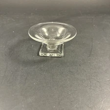 Vintage EAPG Clear Glass Footed Urn / Goblet-Style Open Salt