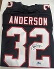 Jamal Anderson Autographed Signed Custom Atlanta Falcons Football Jersey Beckett