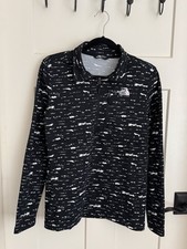 Northface Women s Black Track Jacket 1/2 Zip Size Medium