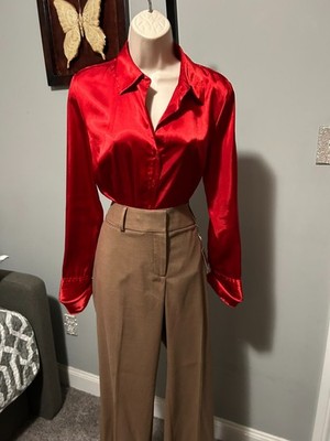 LOFT TAUPE MISISA TROUSER 12 NWT
