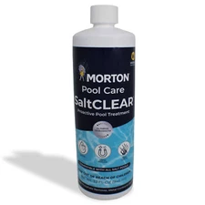 Morton Pool Care SaltCLEAR Salt Water Swimming Pool Proactive Treatment, 32 Oz