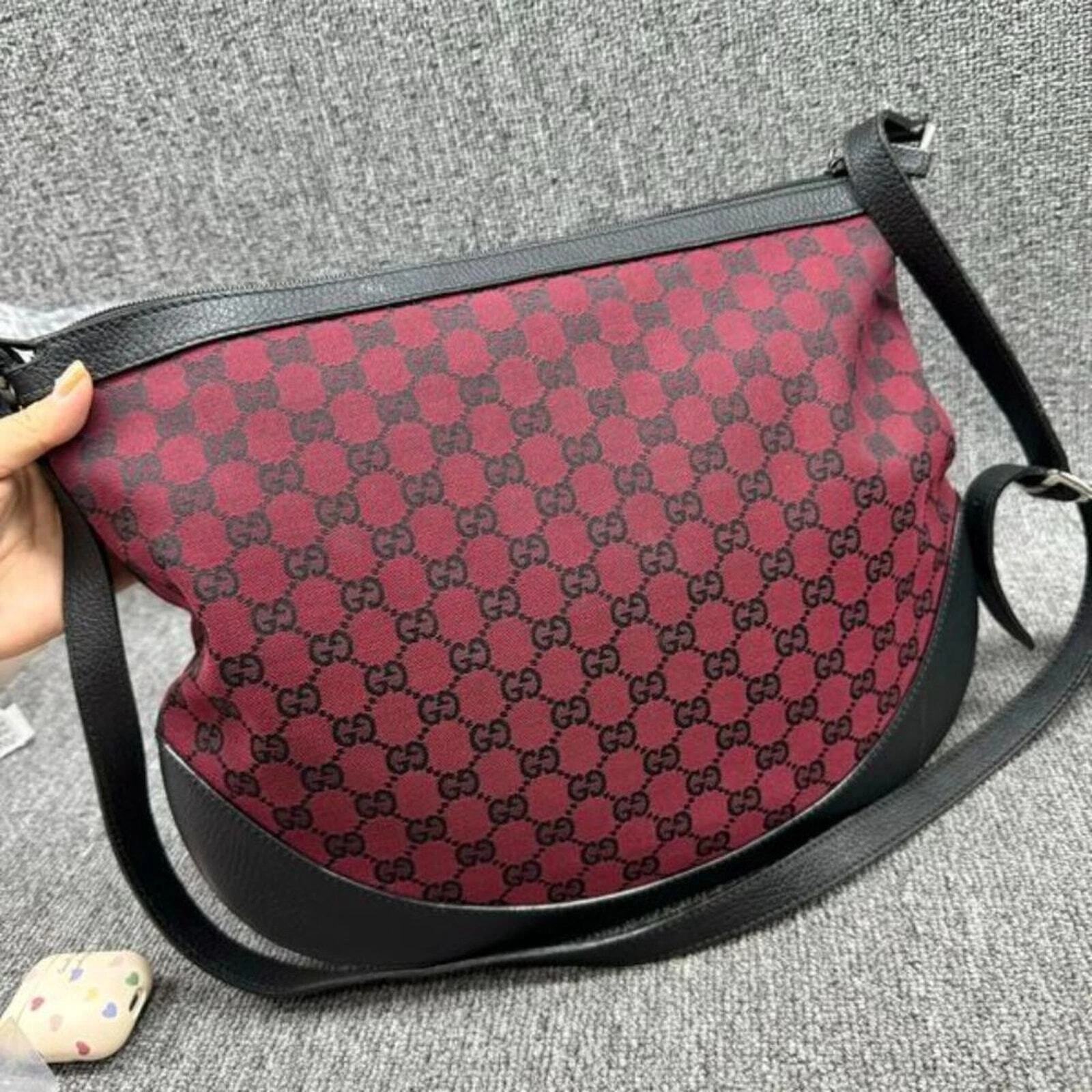 Sac messager 100 % authentique Gucci GG en toile
