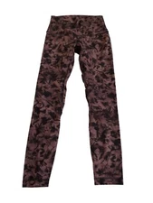 LULULEMON Align Pant Leggings  Mini Dusk Floral Antique Bark Tie Dye-Size 4