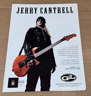 G & L Guitars - Rampage - Jerry Cantrell -  2010 Print Advertisement