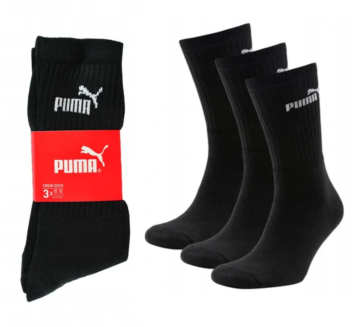 PUMA 3-12 Paar Socken Sportsocken Baumwolle Freizeitsocken Tennis Unisex  Crew | eBay