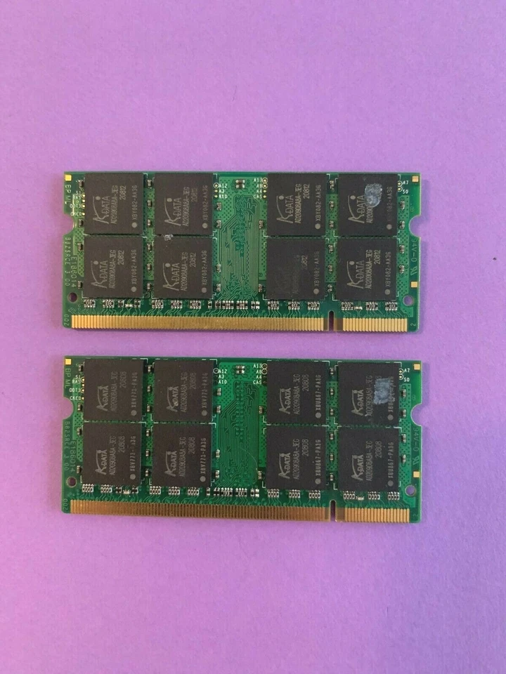🔥DATA 4GB (2X2GB) DDR2 667 2GX16 Laptop Memory RAM AD2667002GOS ADOPE1B163B2 - Image 2 of 2
