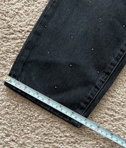 Zara The Slim Jeans mit Strass schwarz US Größe 6 - Bild 5 von 11