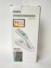 Premium NIUKU Non Contact Digital Infrared Head Body Thermometer Dual Mode +Base