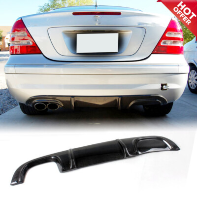 Carbon Fiber Rear Bumper Diffuser Lip for Mercedes Benz W203 C55 C32 ...