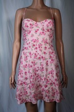 Zara Lace Up Floral Dress Size M