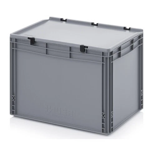 AUER Transportbehälter 60x40x43,5 mit Deckel Kunststoff 60x40x42 Box 600x400x435