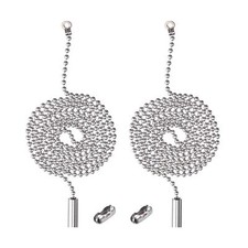 2 Pack Pull Chain String Extension with Connector for Ceiling Fan Light Fixtu...