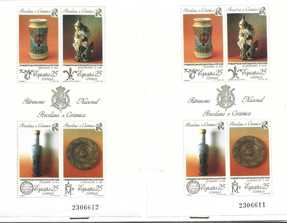 España Arte Porcelana y Cerámica Hojita año 1991 (FM-257)