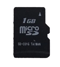 MicroSD card 1 GB, Brand: Toshiba