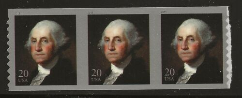 US Scott #4512, Coil of 3 2011 Washington 20c VF MNH - Picture 1 of 1