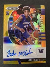 2020-21 Prizm Draft Picks JADEN MCDANIELS Gold Prizm Prospect Auto #’d09/10 📈💎