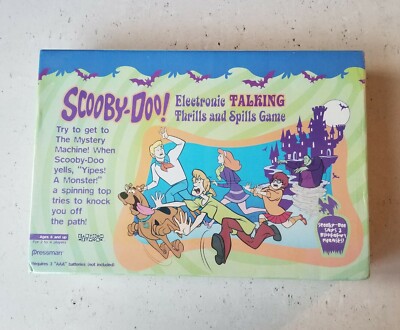 NIB Scooby-Doo Electronic Talking ''Thrills and Spills'' Board Game 2002 Pressman