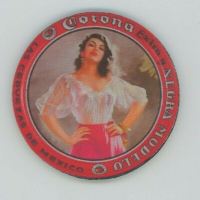  Sexy Corona Extra Cerveza Beer COASTER SET of 4 -  Negra Modelo