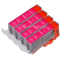 4 Canon Druckerpatronen Mit Chip CLI-521 Magenta Ip 3600 Ip 4600 Ip 4700 Neu