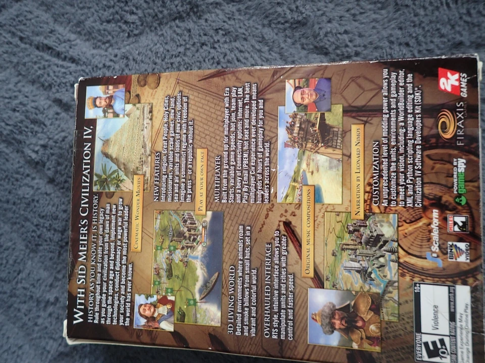 Sid Meier's Civilization IV 4 (PC CD) Complete Boxed game, including poster - Image 3 of 4