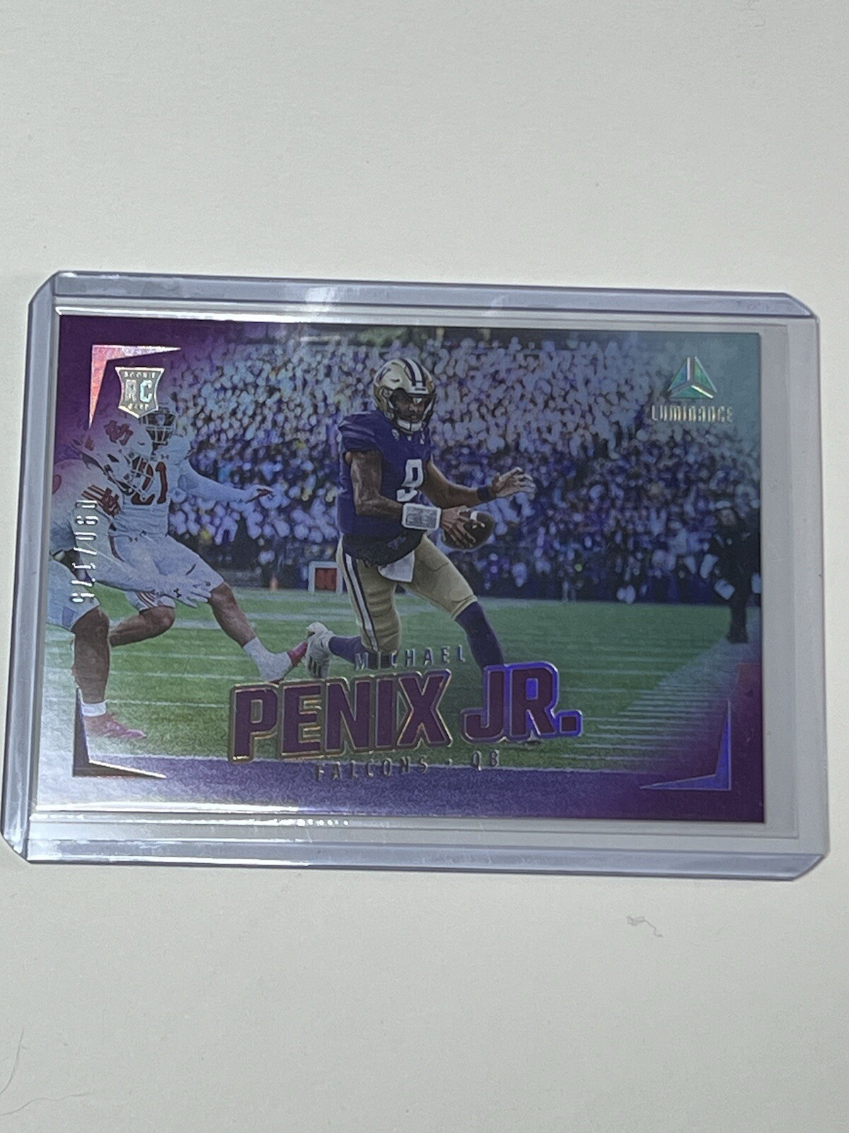 2024 Panini Luminance - Rookies Purple #179 Michael Penix Jr. /175 (RC)