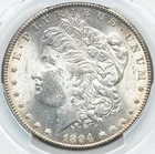 Morgan Silver Dollar 1894-S, Graded PCGS MS-62! San Francisco mint. Rare Date!