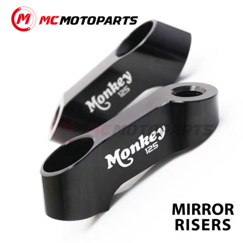 MONKEY 125 10mm CNC Mirror Risers Extender For Honda MONKEY 125 2018-2023 - Picture 1 of 6