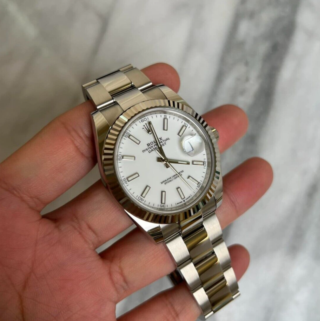 Rolex Datejust 41 126334 Stainless Oyster White Index New, Complete, 2024
