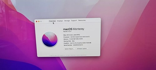 54.6cm Late 2015 Apple IMAC A1418 i5-5575R 16GB 256GB SSD IMAC16, 2 EMC2889 - Imagen 7 de 11