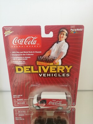 Johnny Lightning Lieferfahrzeuge Coca Cola 1998 GMC Lieferwagen auf Blister