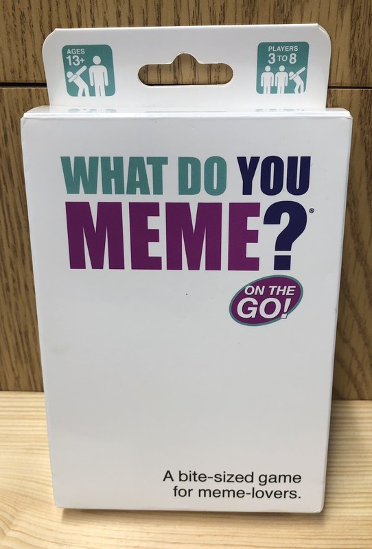 WHAT DO YOU MEME? On The Go! The BiteSized Travel Edition Card Game E14E