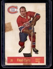 1957-58 Parkhurst Floyd Curry #20 Montreal Canadiens