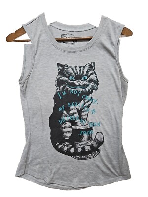 DISNEY ALICE IN WONDERLAND DIFFERENT REALITY Girls XS   TOP Tank Top Muscle  