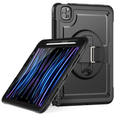 Für Apple iPad Pro 11 4. 3. 2. Hülle Robust Stoßfest Stabil Band Cover