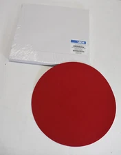 Leco 810-644 AM0644 Red Felt Napped 12" 300mm PSA Back Polishing Pads 10 Piece