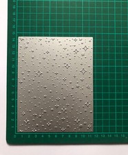 Large Stars Background Rectangle Hot Foil Plate - 14.2 X 11.2cm