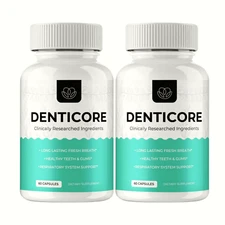 2-Pack Denticore Dental Health Supplement - Oral Health Support - 120 Capsules